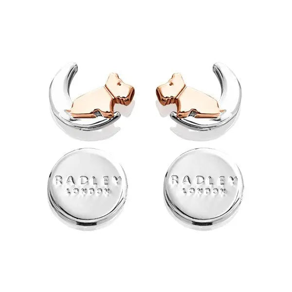 Radley London RYJ1211S Σκουλαρίκια Dog & Moon από Επιπλατινωμένο Ασήμι - Κοσμηματοπωλείο Goldy