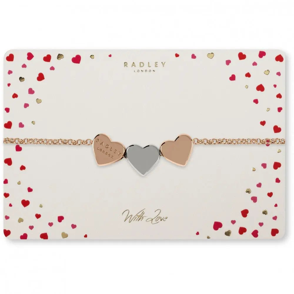 Radley London RYJ3096S Βραχιόλι Love Letters από Ροζ Επιχρυσωμένο Ατσάλι - Κοσμηματοπωλείο Goldy