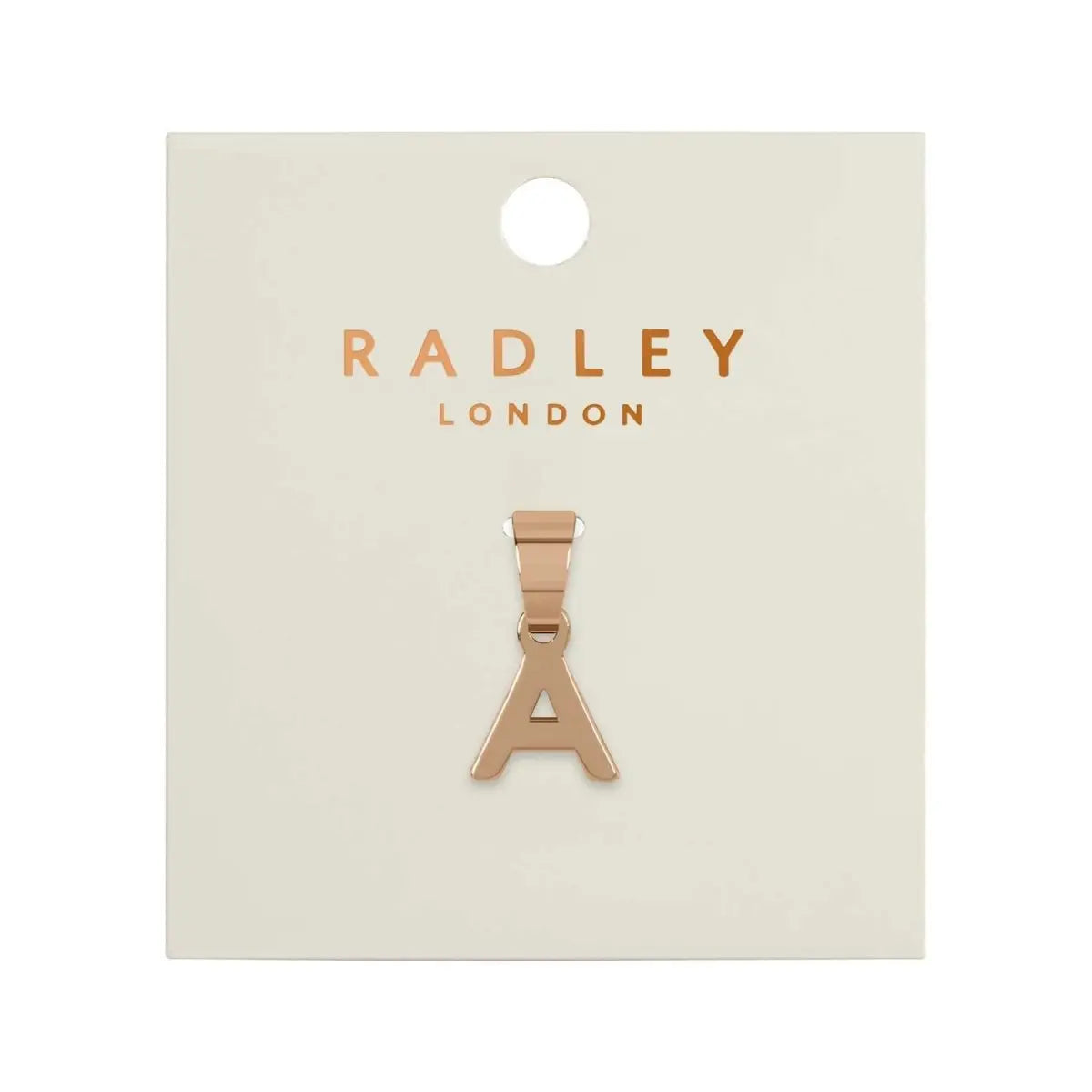 Radley London RYJ6030S Μονόγραμμα Α από Ροζ Επιχρυσωμένο Ατσάλι - Κοσμηματοπωλείο Goldy