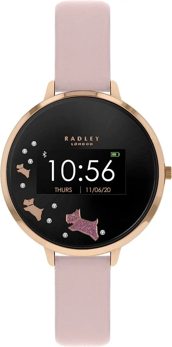 Radley London RYS03-2002 Series 3 Smartwatch Pink Leather Strap - Κοσμηματοπωλείο Goldy