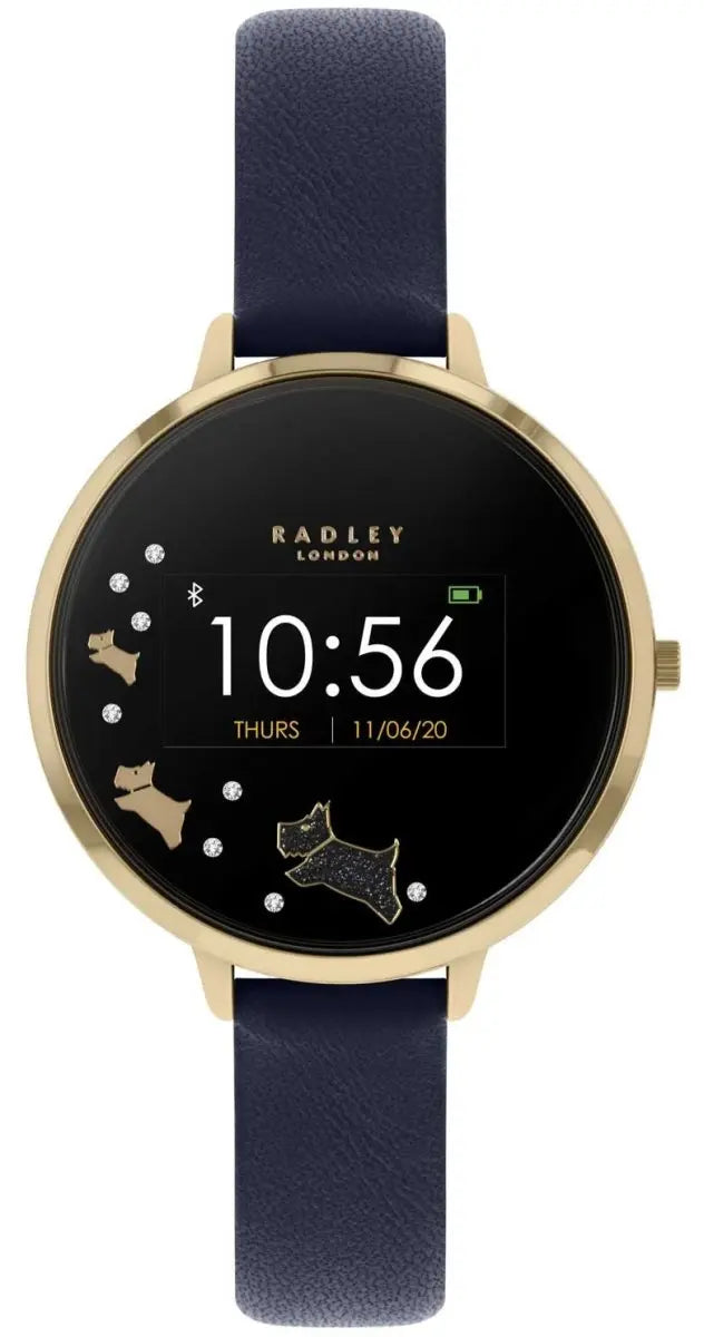 Radley London RYS03-2004 Series 3 Smartwatch Blue Leather Strap - Κοσμηματοπωλείο Goldy