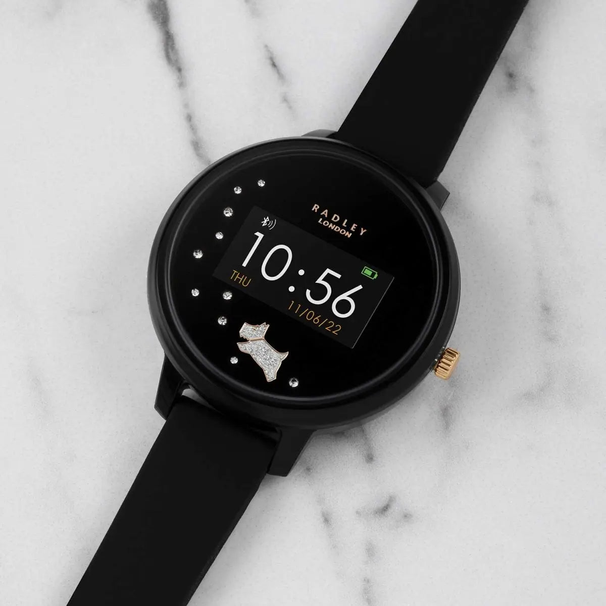 Radley London RYS03-2026 Series 3 Smartwatch Black Silicon Strap - Κοσμηματοπωλείο Goldy