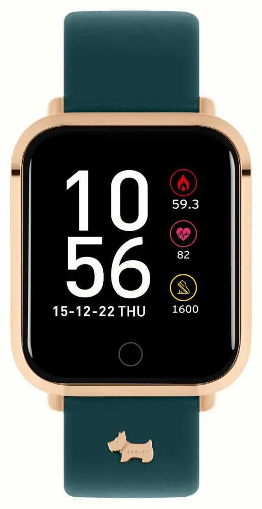 Radley London RYS06-2076-INT Series 6 Smartwatch Green Leather Strap - Κοσμηματοπωλείο Goldy