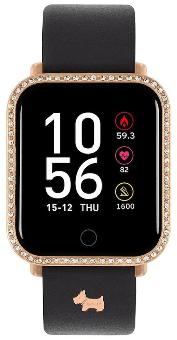 Radley London RYS06-2118-INT Series 6 Smartwatch Black Leather Strap - Κοσμηματοπωλείο Goldy