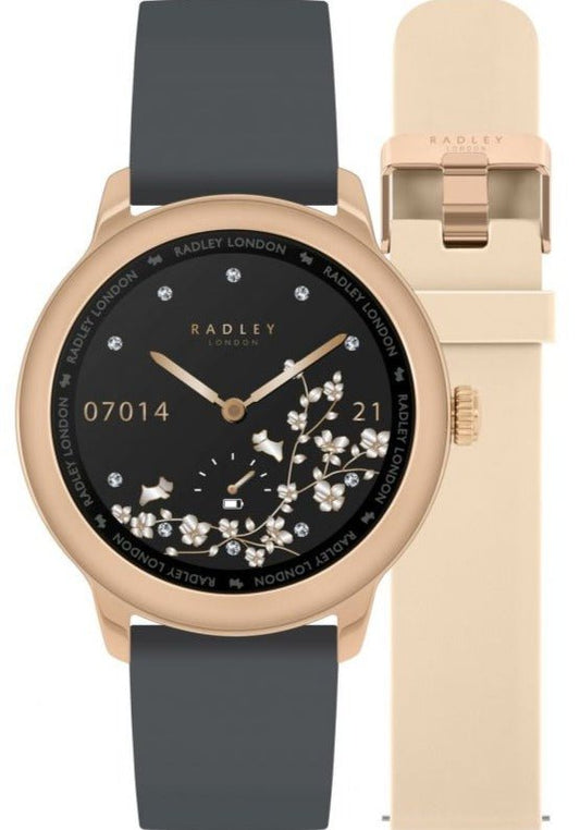 Radley London RYS07-2072-SET Series 7 Smartwatch Grey/Nude Silicon Strap - Κοσμηματοπωλείο Goldy