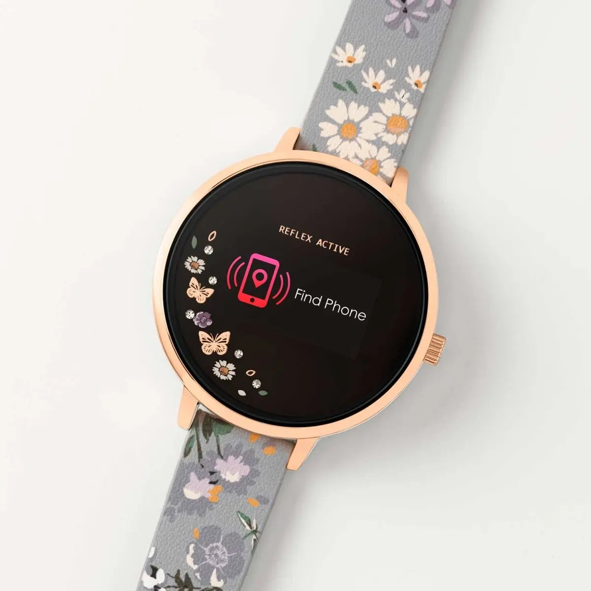 Reflex Active RA03-2060 Smartwatch Grey Leather Strap - Κοσμηματοπωλείο Goldy