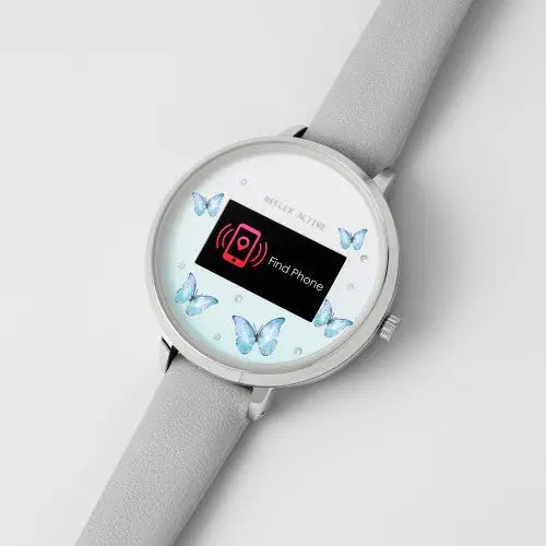 Reflex Active RA03-2123 Smartwatch Grey Leather Strap - Κοσμηματοπωλείο Goldy