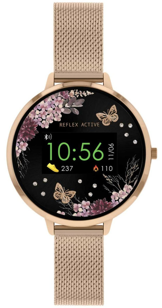 Reflex Active RA03-4038 Smartwatch Rose Gold Stainless Steel Bracelet - Κοσμηματοπωλείο Goldy