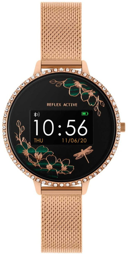 Reflex Active RA03-4044 Smartwatch Rose Gold Stainless Steel Bracelet - Κοσμηματοπωλείο Goldy