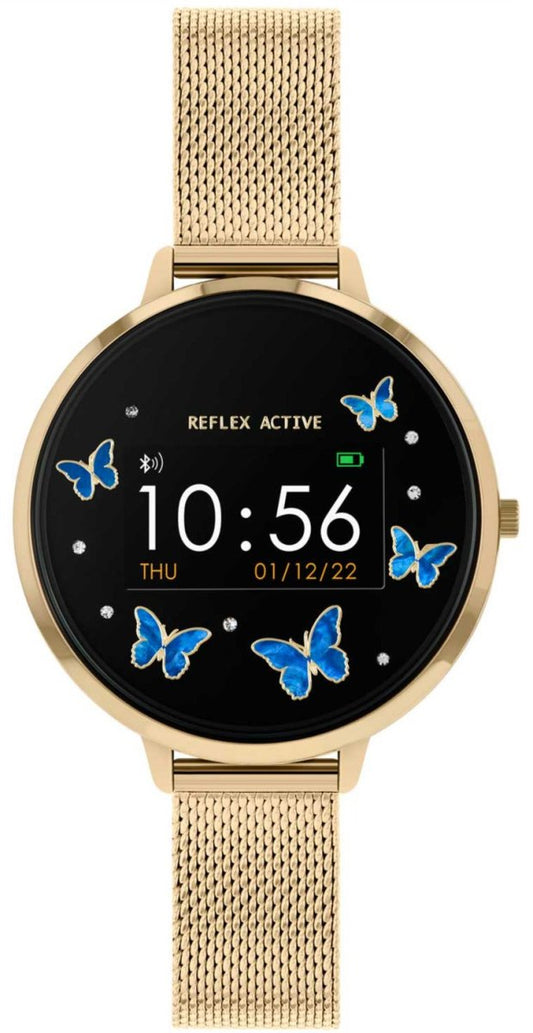 Reflex Active RA03-4070 Smartwatch Gold Stainless Steel Bracelet - Κοσμηματοπωλείο Goldy