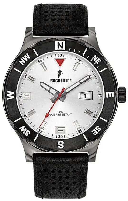 Ruckfield 685003 Black Leather Strap - Κοσμηματοπωλείο Goldy
