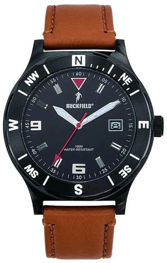 Ruckfield 685016 Brown Leather Strap - Κοσμηματοπωλείο Goldy