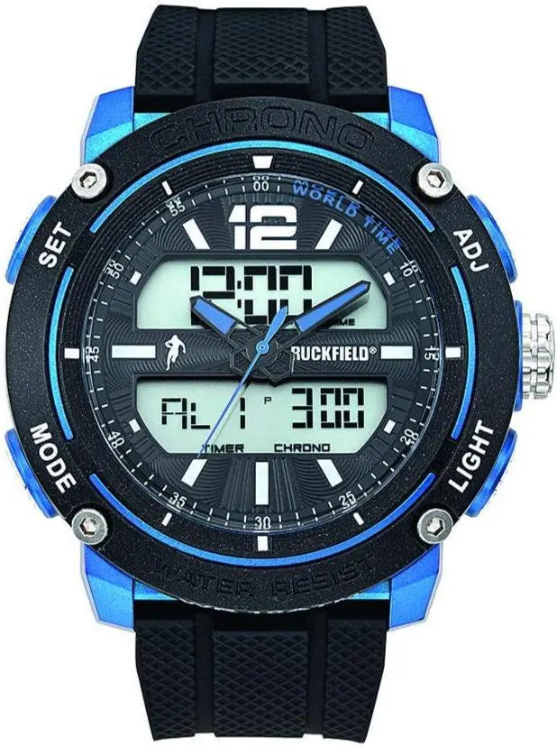 Ruckfield 685089 Anadigi Black Rubber Strap - Κοσμηματοπωλείο Goldy