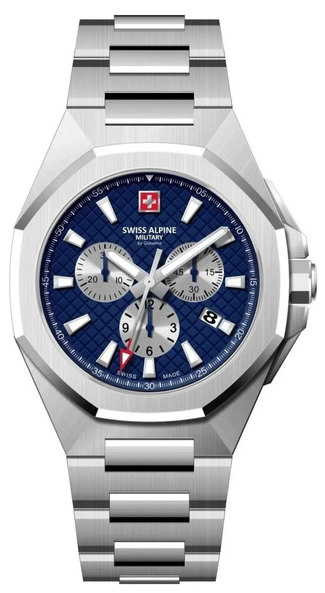 SWISS ALPINE MILITARY SAM7005.9135 Avenger Chronograph Stainless Steel Bracelet - Κοσμηματοπωλείο Goldy