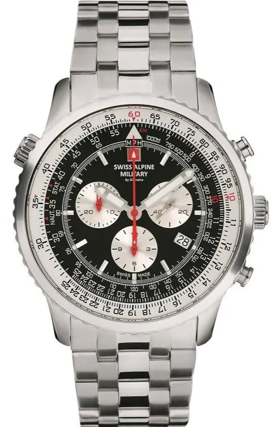 SWISS ALPINE MILITARY SAM7078.9137 Spirit Chronograph Stainless Steel Watch - Κοσμηματοπωλείο Goldy