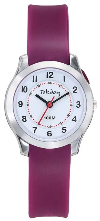 TEKDAY 654823 Bordeaux Silicone Strap - Κοσμηματοπωλείο Goldy