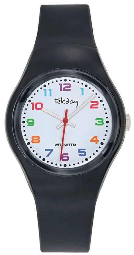 TEKDAY 654841 Black Silicone Strap - Κοσμηματοπωλείο Goldy