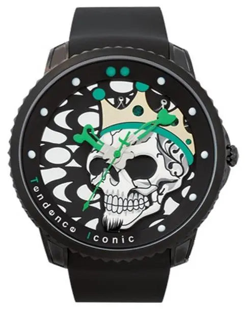 TENDENCE TGX30001 Iconic Black Leather Strap - Κοσμηματοπωλείο Goldy