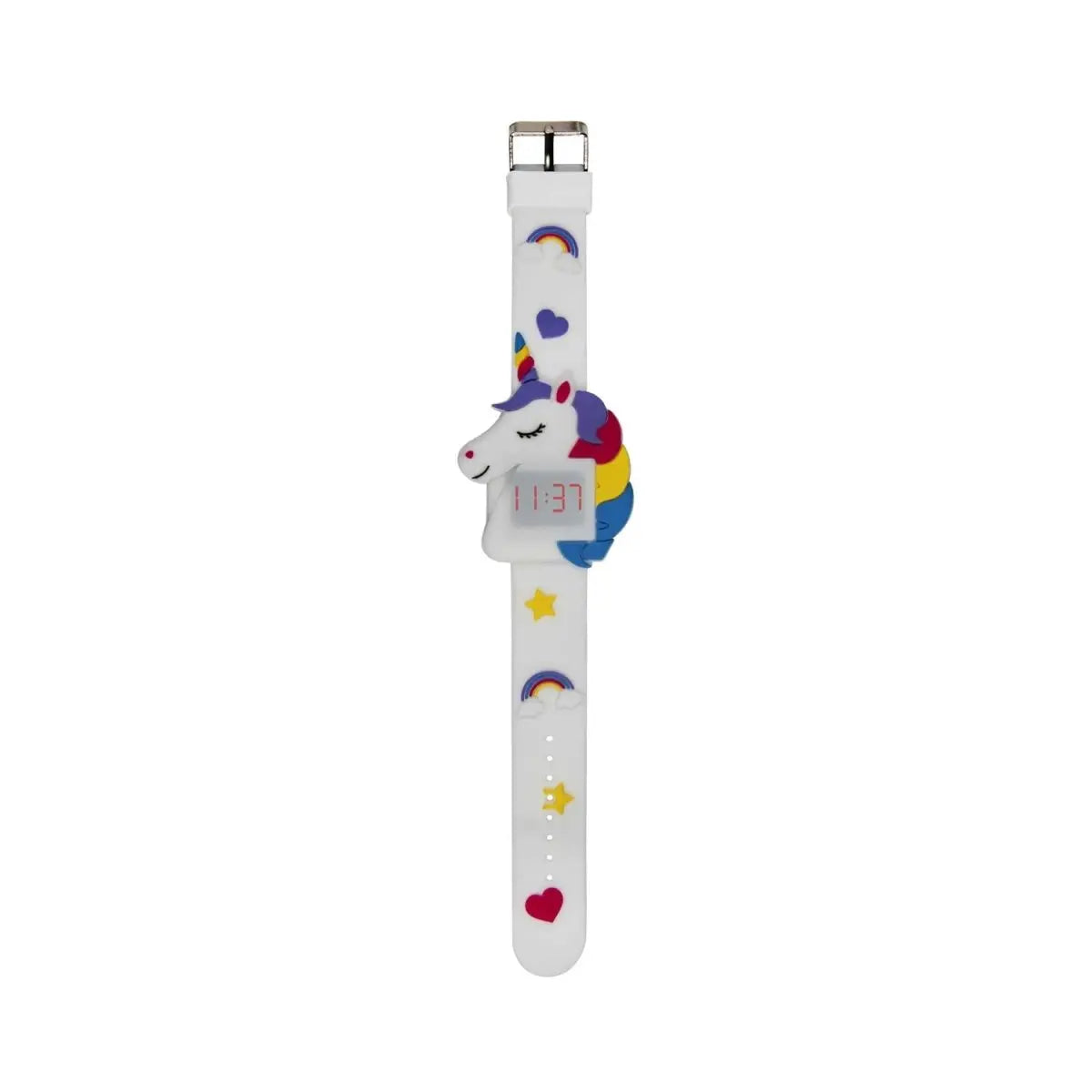Tikkers ATK1066UNI Kids Unicorn White Silicon Strap - Κοσμηματοπωλείο Goldy