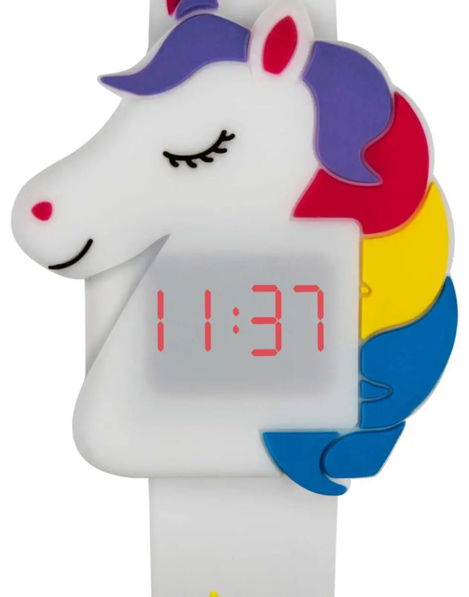 Tikkers ATK1066UNI Kids Unicorn White Silicon Strap - Κοσμηματοπωλείο Goldy