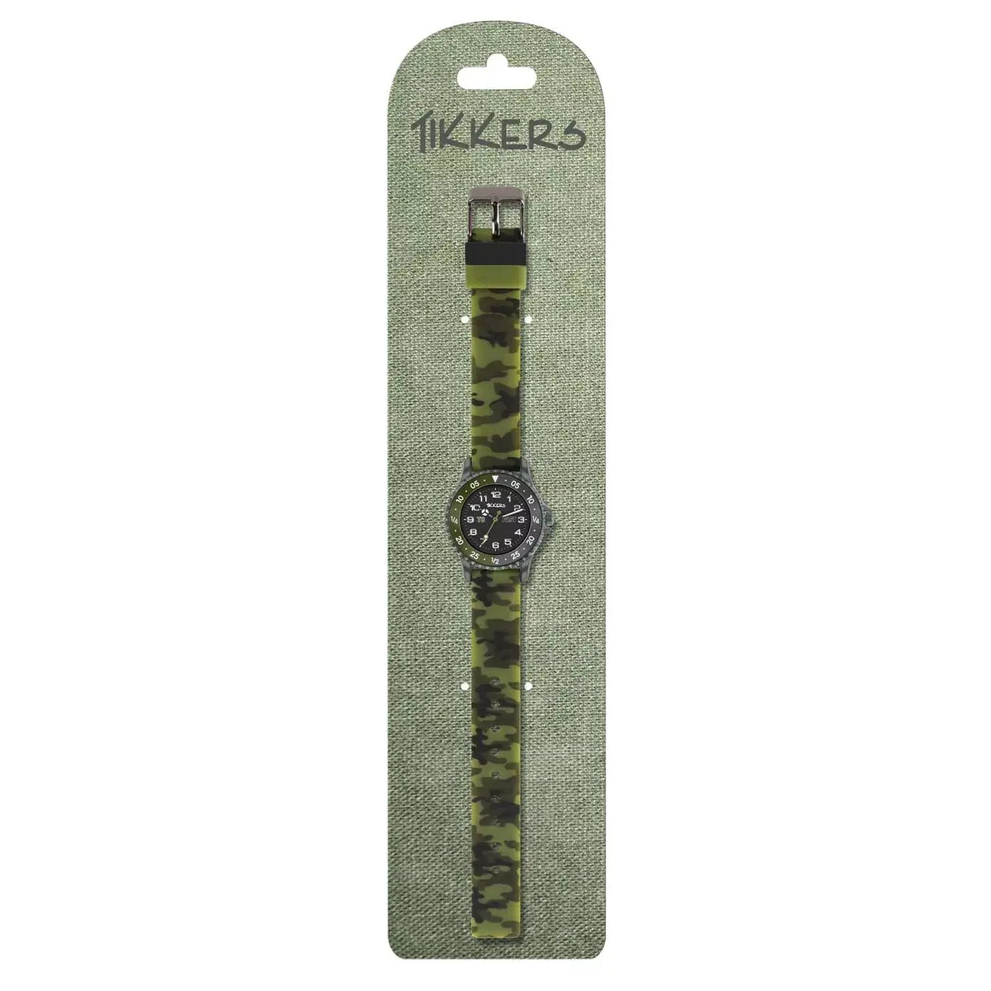 Tikkers ATK1085 Kids Military Khaki Silicon Strap - Κοσμηματοπωλείο Goldy