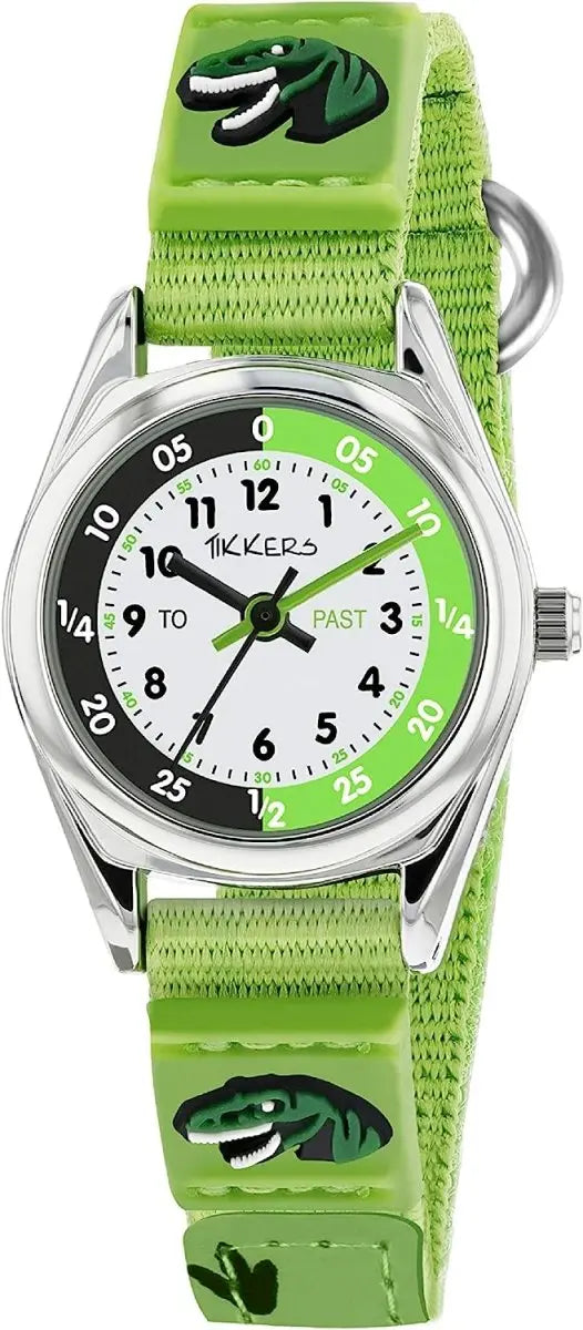 Tikkers TK0149 Kids Adventure Collection Green Fabric Strap - Κοσμηματοπωλείο Goldy