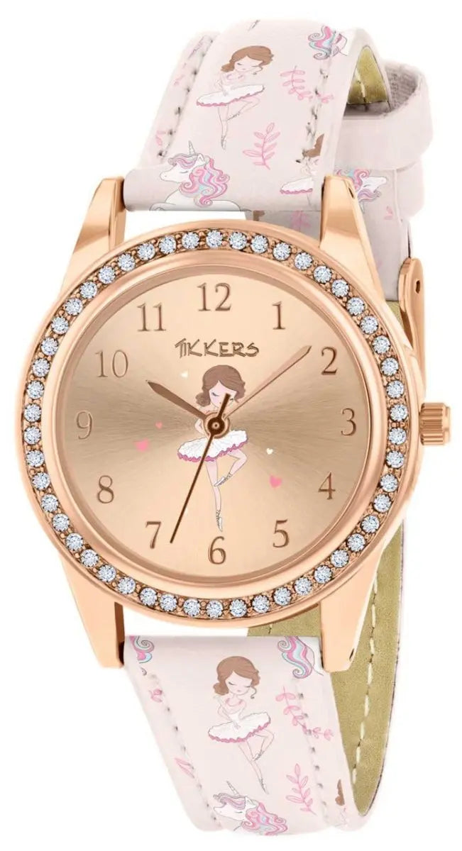 Tikkers TK0204 Kids Loveheart Collection White Leather Strap - Κοσμηματοπωλείο Goldy