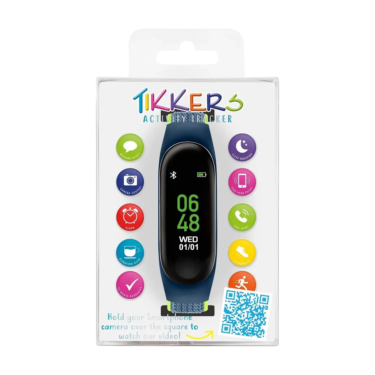 Tikkers TKS01-0012 Kids Smart Fitness Tracker Blue Fabric Strap - Κοσμηματοπωλείο Goldy