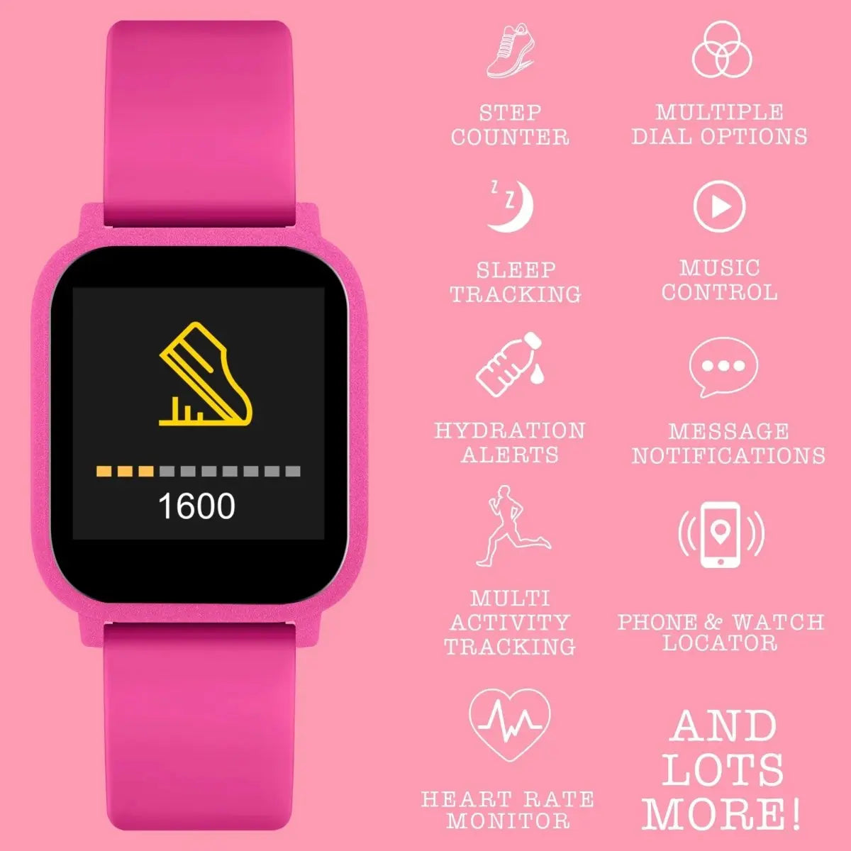 Tikkers TKS10-0003 Teen Smart Watch Pink Silicon Strap - Κοσμηματοπωλείο Goldy