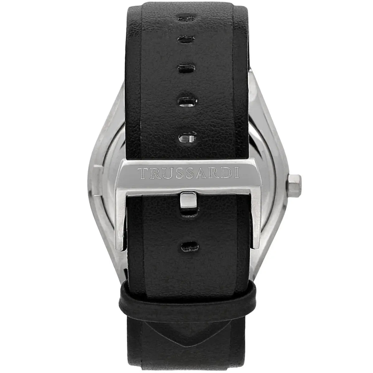 TRUSSARDI R2451156001 T-Big Black Leather Strap - Κοσμηματοπωλείο Goldy