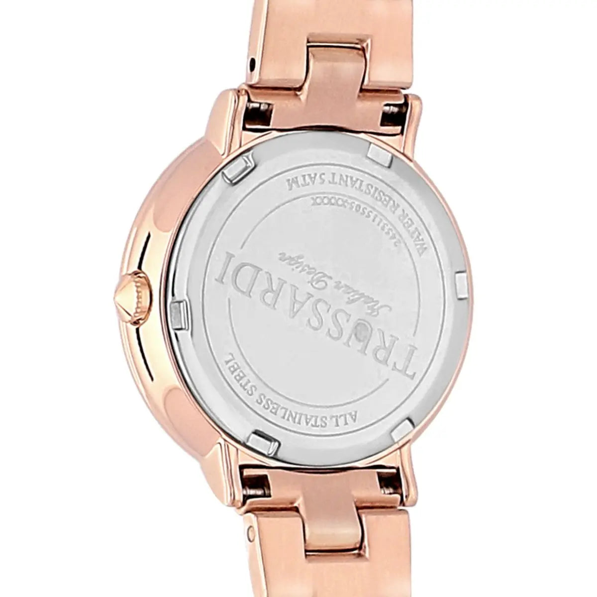 TRUSSARDI R2453115505 T-Vision Rose Gold Stainless Steel Bracelet - Κοσμηματοπωλείο Goldy