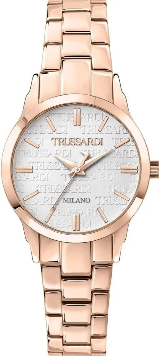 TRUSSARDI R2453141506 T-Bent Rose Gold Stainless Steel Bracelet - Κοσμηματοπωλείο Goldy