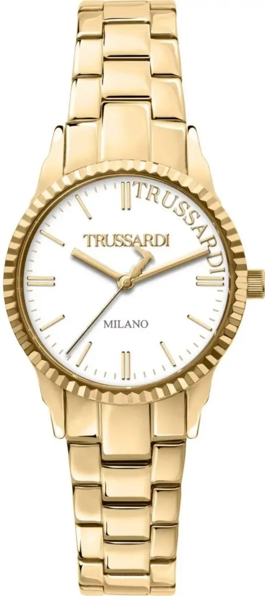 TRUSSARDI R2453144504 T-Bent Gold Stainless Steel Bracelet - Κοσμηματοπωλείο Goldy