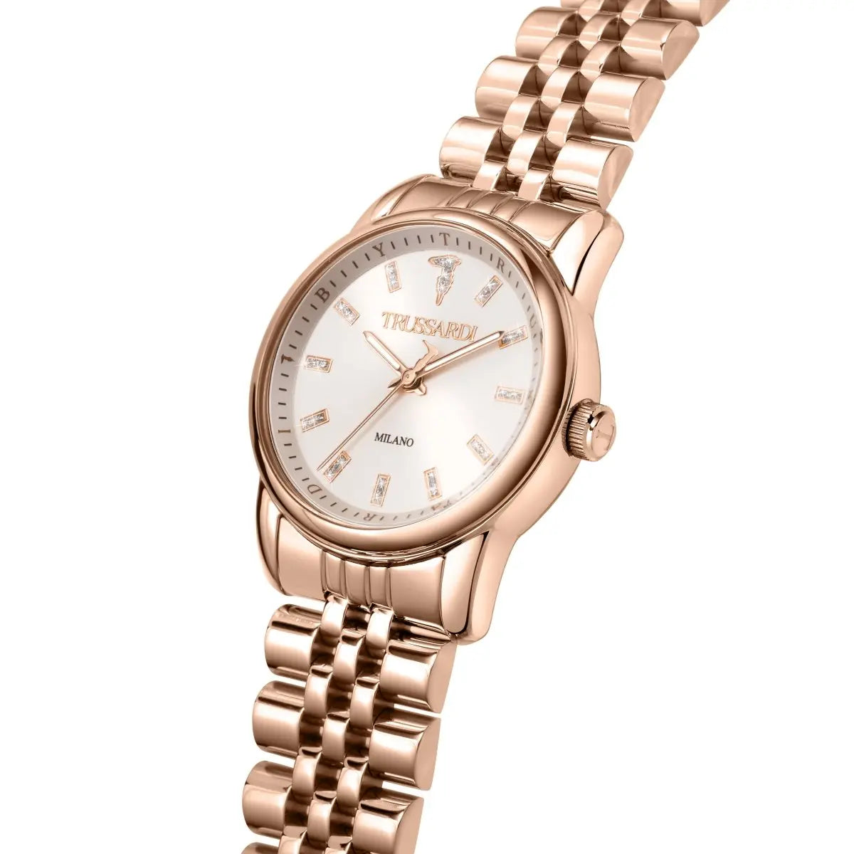 TRUSSARDI R2453150505 T-Joy Rose Gold Stainless Steel Bracelet - Κοσμηματοπωλείο Goldy