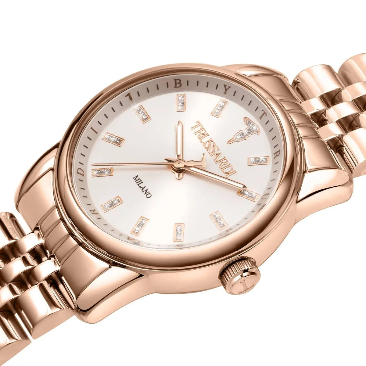 TRUSSARDI R2453150505 T-Joy Rose Gold Stainless Steel Bracelet - Κοσμηματοπωλείο Goldy