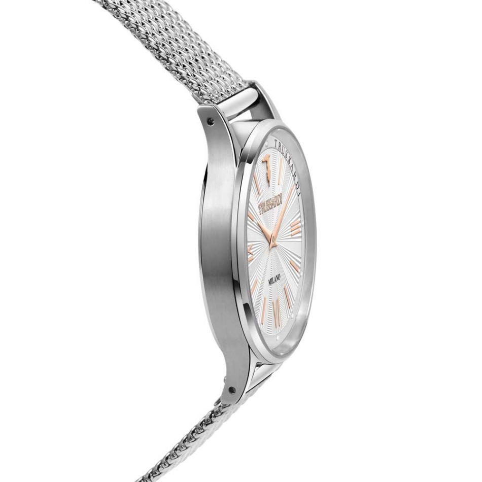 TRUSSARDI R2453152503 T-Star Silver Stainless Steel Bracelet - Κοσμηματοπωλείο Goldy