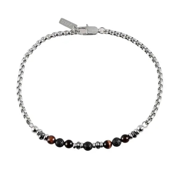 U.S. POLO JW9147BR Ανδρικό Βραχιόλι Από Ανοξείδωτο Ατσάλι - Κοσμηματοπωλείο Goldy