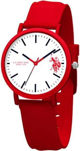 U.S POLO USP3174RD Red Rubber Strap - Κοσμηματοπωλείο Goldy