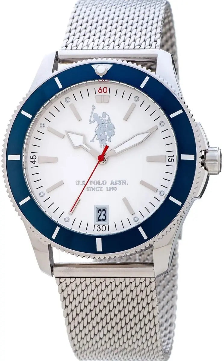 U.S POLO USP4721ST Argo Silver Stainless Steel Bracelet - Κοσμηματοπωλείο Goldy