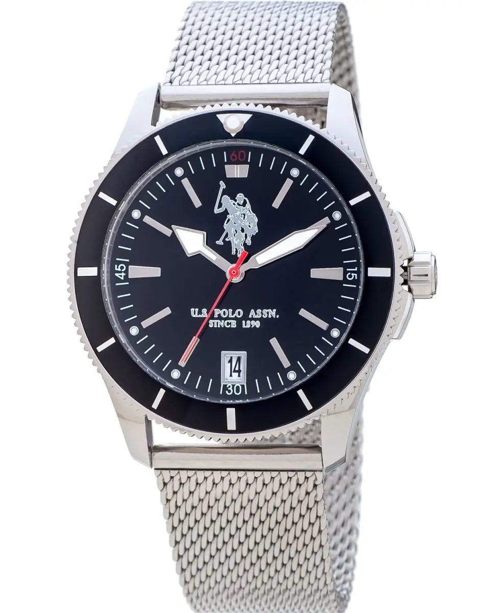 U.S POLO USP4722BK Argo Stainless Steel Bracelet - Κοσμηματοπωλείο Goldy