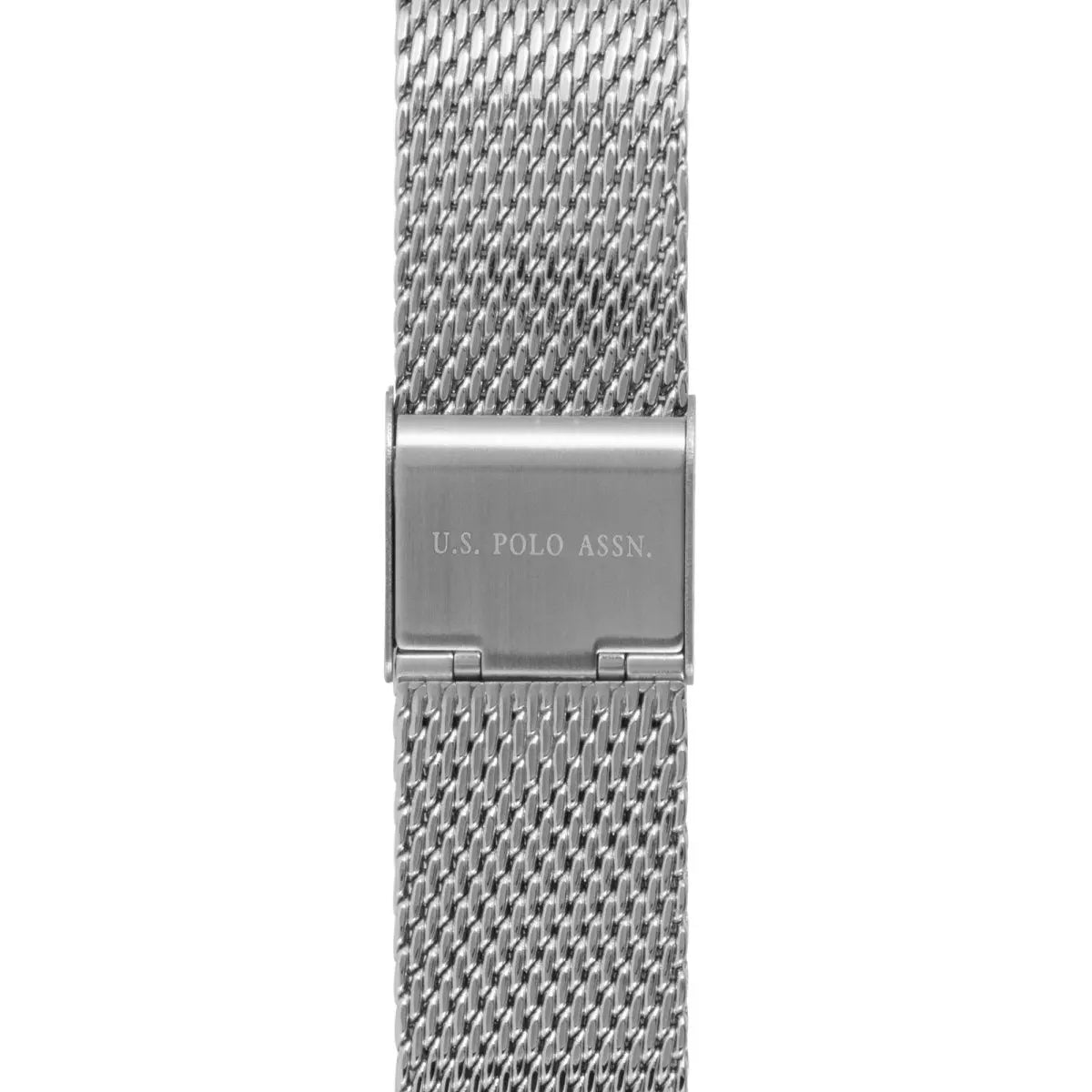 U.S POLO USP4944GY Owen Silver Metallic Bracelet - Κοσμηματοπωλείο Goldy