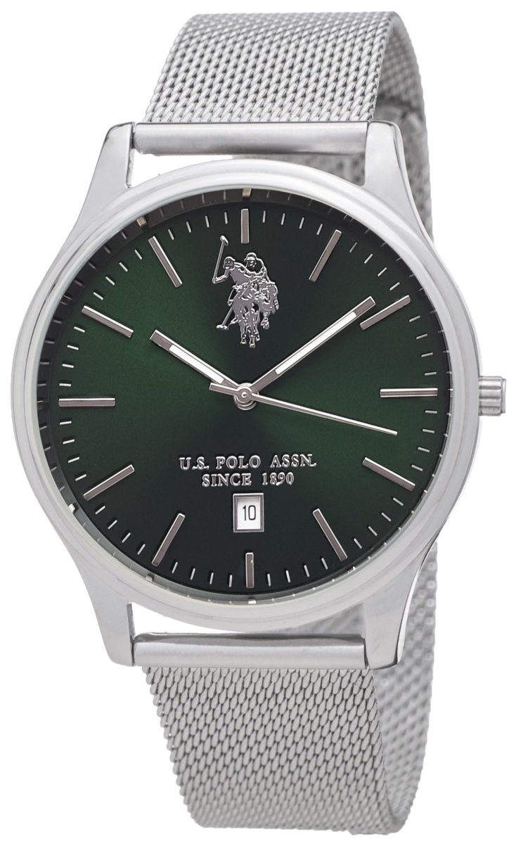 U.S POLO USP4945GR Owen Silver Metallic Bracelet - Κοσμηματοπωλείο Goldy