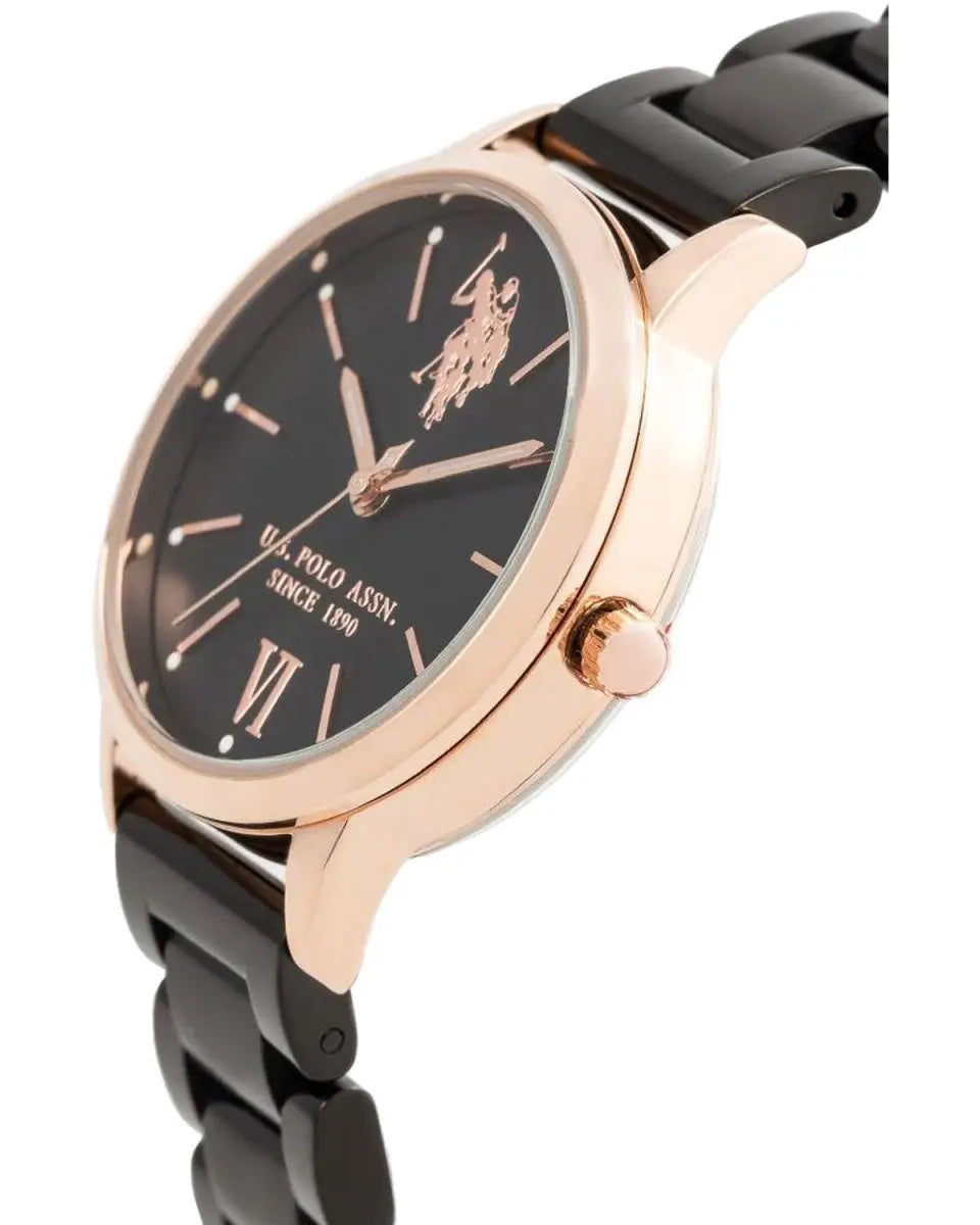 U.S. POLO USP5895BK Evelyn Black Stainless Steel Bracelet - Κοσμηματοπωλείο Goldy