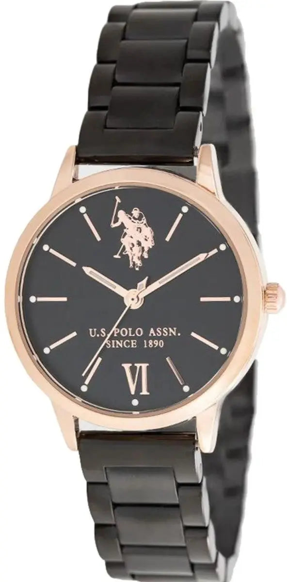 U.S. POLO USP5895BK Evelyn Black Stainless Steel Bracelet - Κοσμηματοπωλείο Goldy