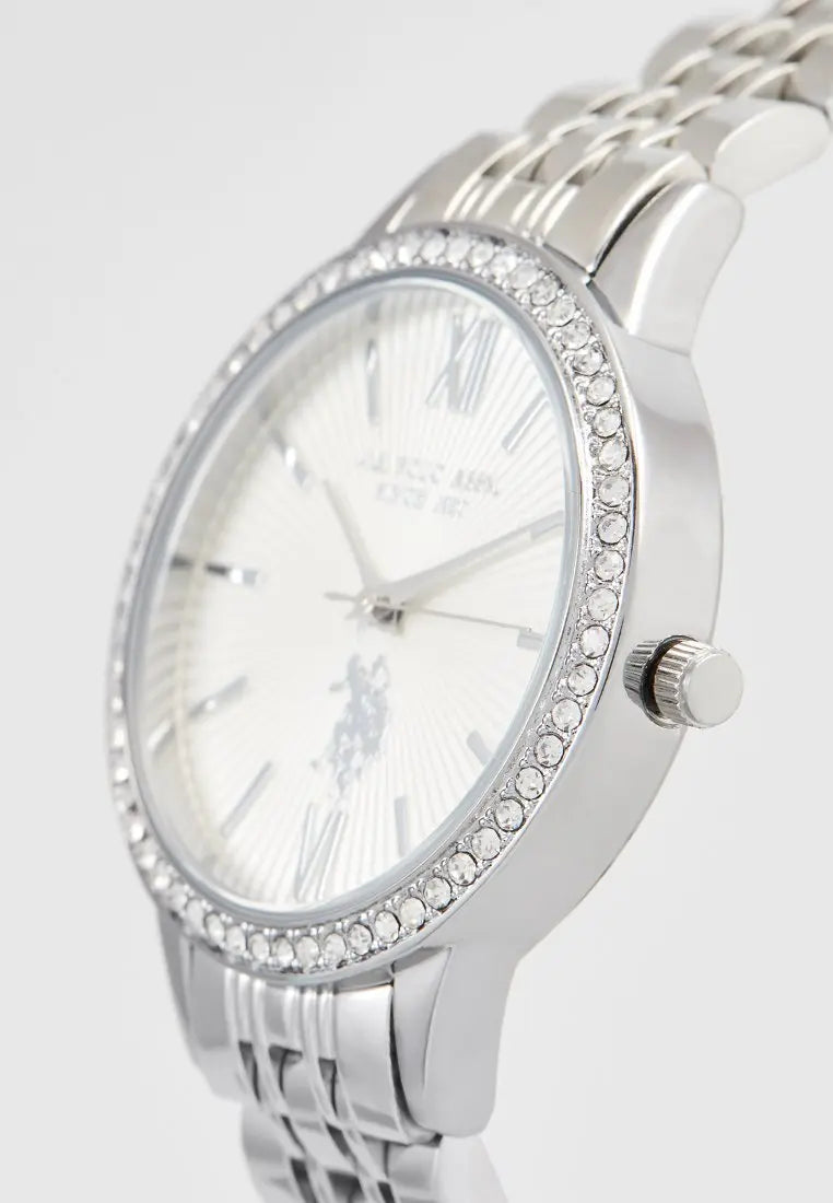 U.S. POLO USP5967WH Faith Silver Metallic Bracelet - Κοσμηματοπωλείο Goldy