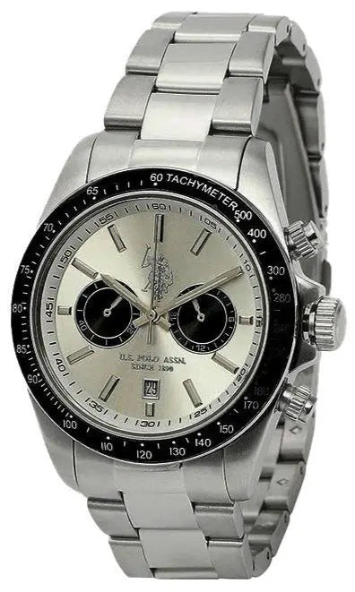 U.S. POLO USP7006ST Charles Chronograph Stainless Steel Bracelet - Κοσμηματοπωλείο Goldy