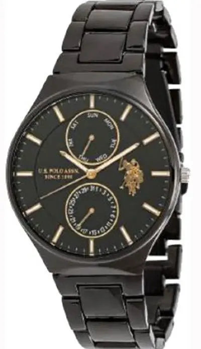 U.S. POLO USP7101YG George Black Stainless Steel Bracelet - Κοσμηματοπωλείο Goldy