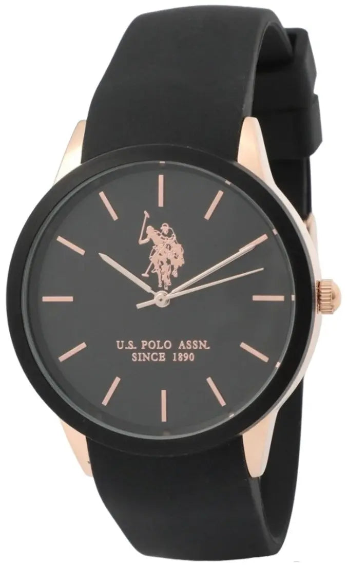 U.S. POLO USP7104BK Skyler Black Silicon Strap - Κοσμηματοπωλείο Goldy