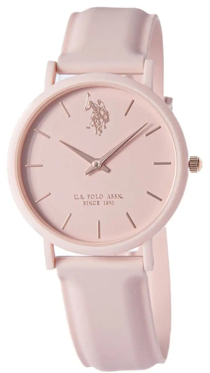 U.S. POLO USP8058PK Lucy Pink Silicon Strap - Κοσμηματοπωλείο Goldy