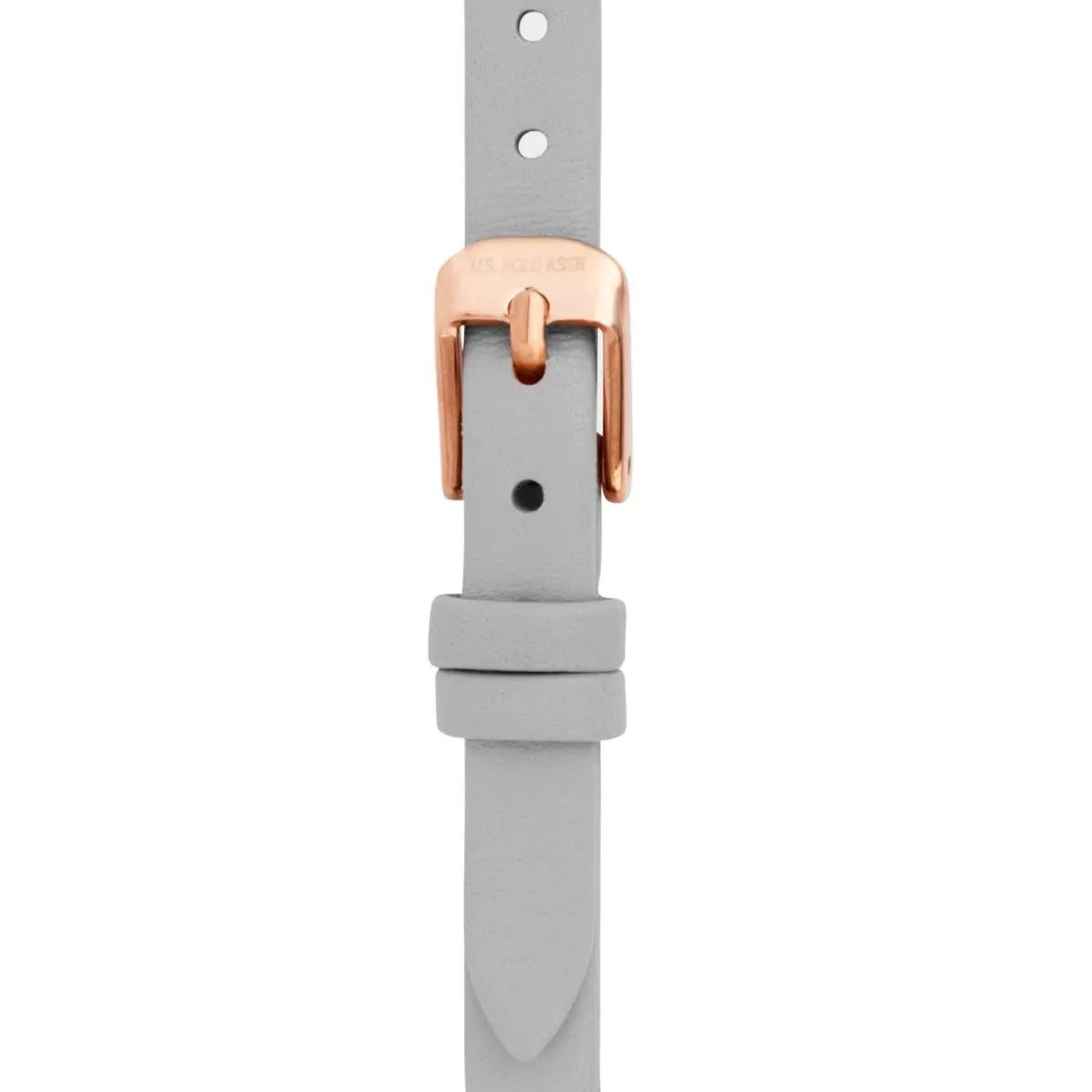 U.S. POLO USP8099GY Andrienne Grey Leather Strap - Κοσμηματοπωλείο Goldy
